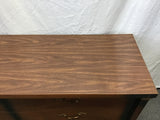 Vintage MCM Bassett Walnut Veneer 6-Drawer Dresser