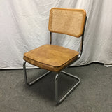 Vintage MCM Caned Cantilever Accent Chair