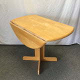 Modern Solid Tropical Wood Drop-Leaf Dining Table