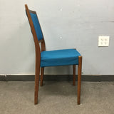 Set of 4 Vintage Danish Modern Svegards Solid Teak Dining Chairs