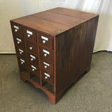 Vintage Solid Cedar Apothecary's Box of Drawers