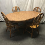 7pc Colonial Dinaire Oak & Laminate Dining Set