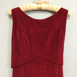 Vintage Elissa Red Velvet Maxi Dress