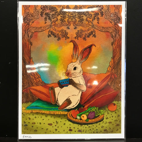 Yen Ospina "Feast" 8.5x11 Signed Art Print