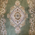 Vintage MC Sears Roebuck Avocado Wool 6x9 Area Rug