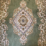 Vintage MC Sears Roebuck Avocado Wool 6x9 Area Rug