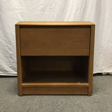 Vintage Thomasville Oak Veneer 2-Tier Night Stand