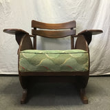 Vintage Farmhouse Solid Pine Armchair