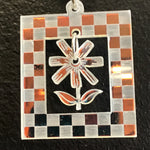 Marlena Makes Framed Flower Earrings, Iridescent