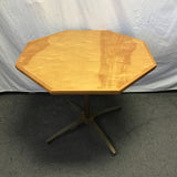 Custom Cherry Veneer Octogonal Pedestal Dining Table