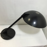 Vintage Mid-Century Atomic Black Metal Dome Table Lamp