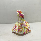 Sarahjane Harrigan Pink, Yellow, & White Crocheted Mini Tote