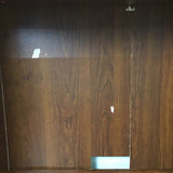 Modern Craftsman Faux-Cherry Laminate Computer Desk & Hutch Set