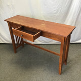 Modern Mission Oak Veneer 1-Drawer Sofa Table