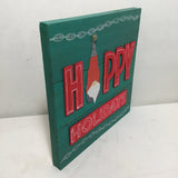 Eltimar Design "Happy Holidays" Gnome Mixed Media 3D-Artwork