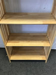 Modern Mission Solid Tropical Wood 4-Tier Folding Shelf