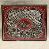 Eltimar Design Framed 8x10 Red "Blessed" Artwork Print