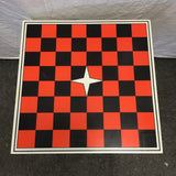 Vintage 70's Plastic Checkers/Chess Gaming End Table