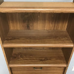 Vintage Faux Oak Laminate 4-Tier Shelf & Desk