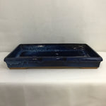 Blue Drip-Glaze Ceramic 19x12 Baking Dish