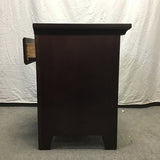Modern Craftsman Walnut Veneer 2-Tier Night Stand