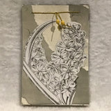 Twin Cat Gray & White Botanical Print 50-Page Notepad