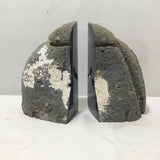 Pair of Polished Geode Bookends