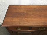 Vintage Federal Solid Cherry 3-Drawer Buffet