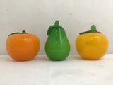 4pc Assorted Glass Fruit