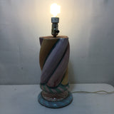 Retired Mackenzie-Childs Ceramic Twist Table Lamp