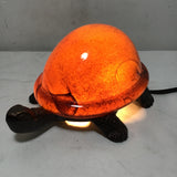 Brown Glass Turtle Nightlight Table Lamp
