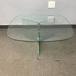 Custom-Made Modern Clear Glass Coffee Table