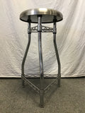 Vintage Seville Classics Ultradurable Chrome Metal Stool