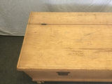 Vintage Solid Cedar Rolling Chest