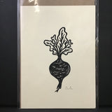 Evergreen Studios Beet Hand-Printed Lino