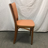 Vintage Pink Vinyl & Nailhead Accent Chair