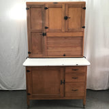Vintage Coppes Bros & Zook Solid Maple & White Enamel Hoosier