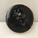 Moon & Pine Yarrow, Phlox, Hydrangea, & Gomphrena Black Resin Coaster