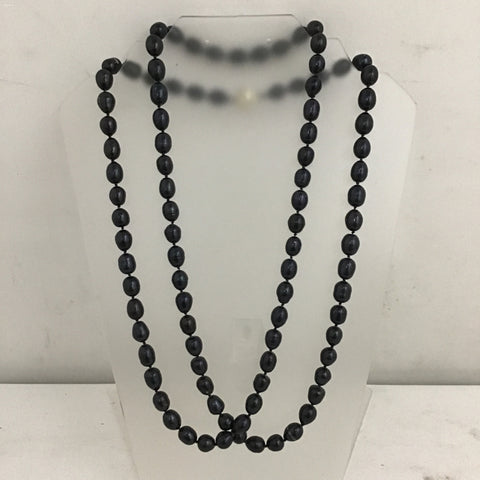 51" Black Tahitian Pearl Necklace