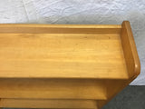 Vintage Solid Cherry Backless 3-Tier Shelf