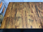 7pc Modern Craftsman Solid Tropical Wood Counter-Height Dining Set