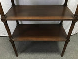 Vintage Mahogany Veneer 3-Tier Shelf
