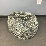 Discontinued Modern Pottery Barn Teen Grey Leopard Print Bean Bag