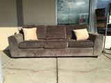 Modern Minhas Furn. "Delano" Grey 3-Cushion Sofa