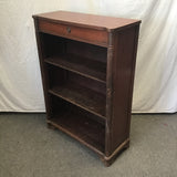 Vintage Mahogany Veneer 4-Tier 1-Drawer Shelf
