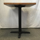 Vintage Faux-Stone Pedestal Dining Table