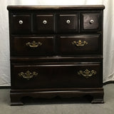 Vintage Faux-Pine Laminate 3-Drawer Dresser