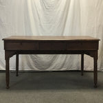 Vintage Solid Black Walnut 3-Drawer Writing Desk