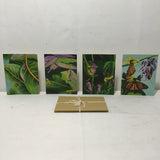 Posa Journals Set of 4 "Monarch Butterfly" Illustrated Note Cards