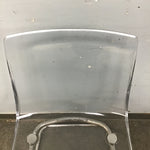 Contemporary IKEA TOBIAS Clear & Chrome Dining Chair